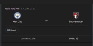 Đánh giá phong độ gần đây của Manchester City vs AFC Bournemouth