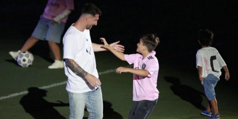 Messi tập cùng con trai Thiago tại Inter Miami – Tình cha con trên sân cỏ